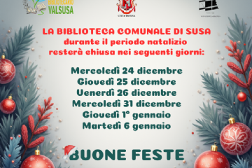 Chiusura della Biblioteca civica per le prossime festivit&#224;