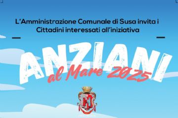 L'amministrazione Comunale di Susa invita i Cittadini interessati all'iniziativa "Anziani Al mare 2025" giovedì 19 dicembre 2024

 alle ore 16.30

presso la Sala Consiliare del Comune (Via Palazzo di Città n.39-primo piano)

Incontro informativo per il soggiorno marino 2025

sarà anche l'occasione per un brindisi e per farsi gli auguri per le prossime Feste.