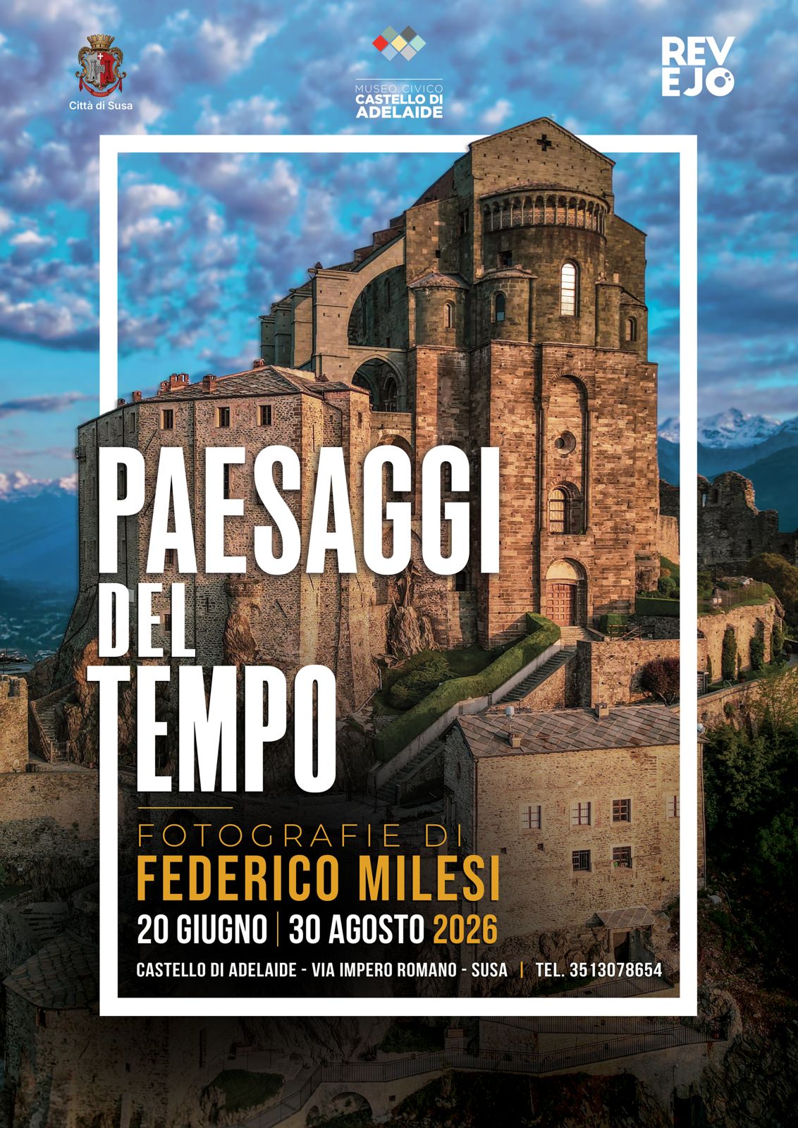 locandina della mostra fotografica Paesaggi del Tempo