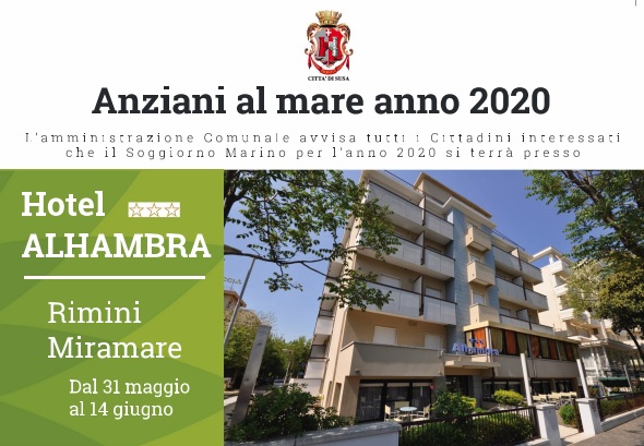 ANZIANI AL MARE ANNO 2020