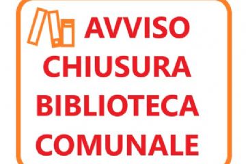 avviso chiusura biblioteca comunale